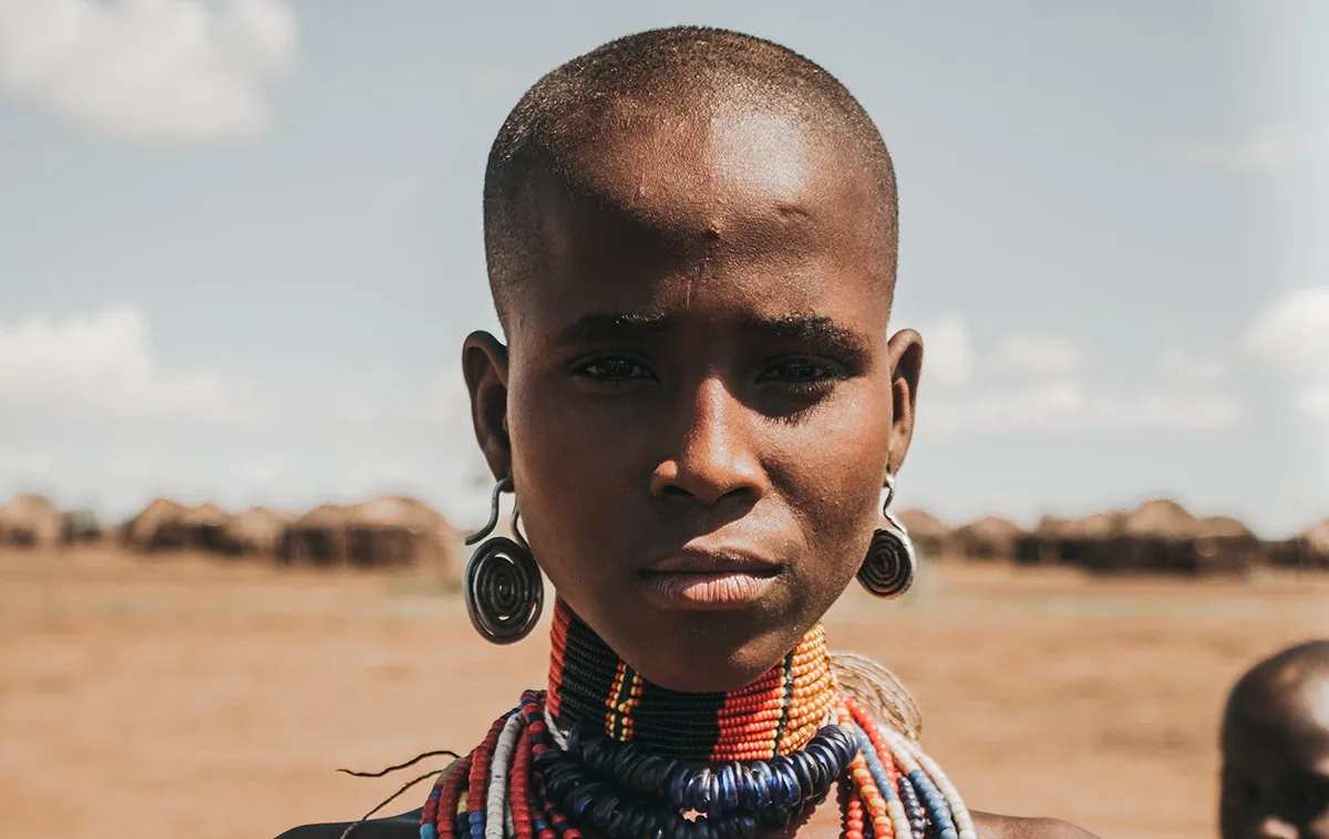 Portrait from the Arbore community in Ethiopia