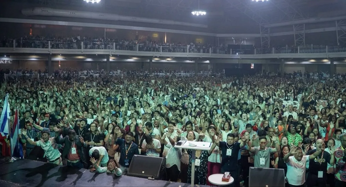 View of the Global Conference crowd from the stage