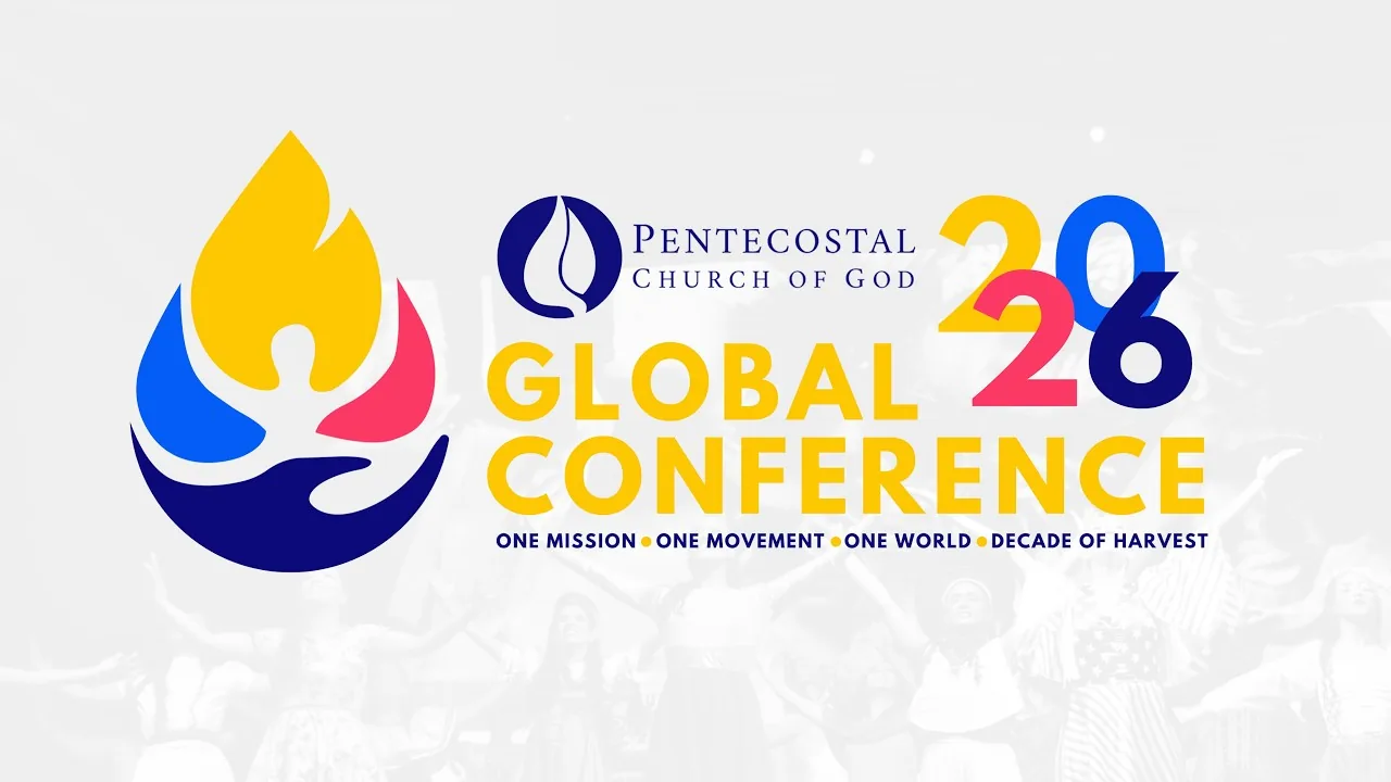 Official Global Conference 2026 artwork: One Mission, One Movement, One World, Decade of Harvest